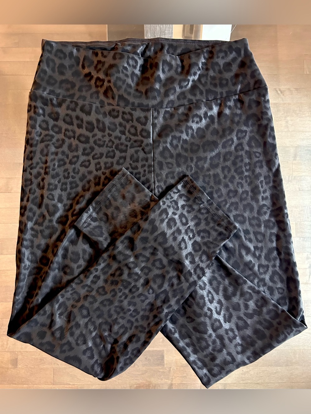 Black Leopard Print Leggings